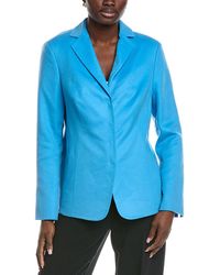 Akris - Savino Leather-Trim Cashmere Jacket - Lyst