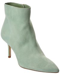 L'Agence - Aimee Suede Bootie - Lyst
