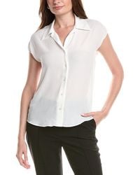Tahari - Camp Collar Blouse - Lyst