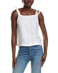 DKNY - Linen Tie Strap Top - Lyst