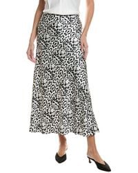 tyler boe - Edie Charmeuse Ermin Skirt - Lyst