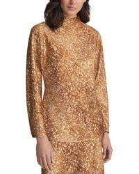 Lafayette 148 New York - Funnel Neck Dolman Blouse - Lyst