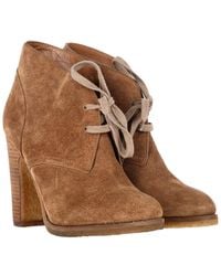 Chloé - See By Leather Lace-Up Ankle Heeled Boot (Authentic Pre-Loved) - Lyst