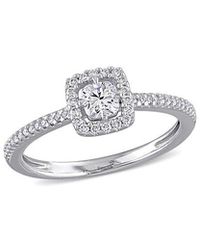 Rina Limor - 14k 0.48 Ct. Tw. Diamond Floating Halo Ring - Lyst