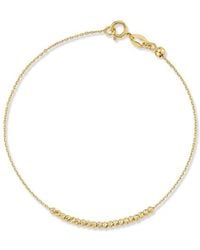 Italian Gold - 14K Ball Anklet - Lyst