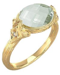 Reiss - 14K 2.50 Ct. Tw. Diamond & Amethyst Cocktail Ring - Lyst