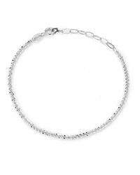 Glaze Jewelry - Rhodium Plated Bead Bracelet - Lyst