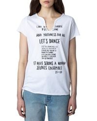 Zadig & Voltaire - Tunisien T-shirt - Lyst