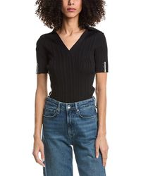 3.1 Phillip Lim - Lux V-Neck Polo Shirt - Lyst