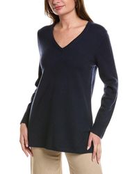 Sail To Sable - V-neck Wool Tunic Sweater - Lyst