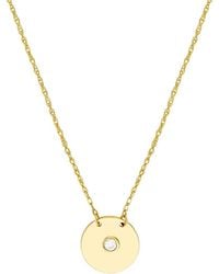HAWLEY ST - 14K 0.03 Ct. Tw. Diamond Fashion Necklace - Lyst