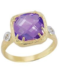 Reiss - 14k 3.53 Ct. Tw. Diamond & Amethyst Ring - Lyst