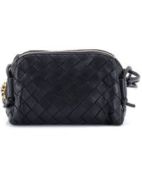 Bottega Veneta - Intrecciato Nappa Leather Concert Crossbody Pouch Mini (Authentic Pre-Loved) - Lyst
