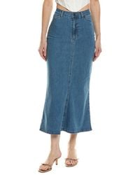 Bardot - Larence Denim Maxi Skirt - Lyst
