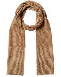 Forte - Plaited Border Stripe Cashmere Scarf - Lyst