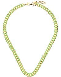 Juvell - 18k Plated Enamel Link Necklace - Lyst