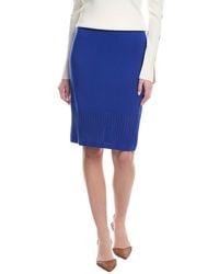 St. John - Stretch Crochet Knit Skirt - Lyst