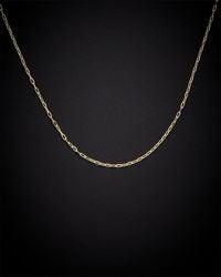 Italian Gold - 14K 1Mm Paperclip Chain Necklace - Lyst