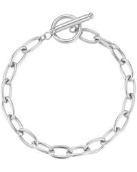 Glaze Jewelry - Plated Stainless Steel Toggle Bracelet - Lyst