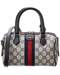 Gucci - Ophidia GG Mini Top Handle GG Supreme Canvas & Leather Bag - Lyst