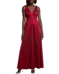 Aidan Mattox - Embellished Neckline A-Line Gown - Lyst