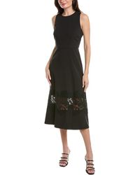 Anne Klein - Fit And Flare Midi Dress - Lyst