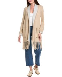 Hannah Rose - Long Fringe Cashmere-Blend Cardigan - Lyst