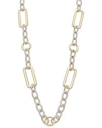 Juvell - 18k Two-tone Plated Twisted Cable Necklace - Lyst