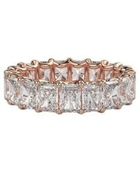 Lab Grown Diamonds - 14K Rose 7.00 Ct. Tw. Lab-Grown Diamond Ring - Lyst