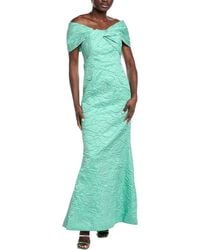 Teri Jon - Embossed Jacquard Gown - Lyst