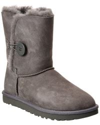 UGG - Bailey Button Ii Suede & Shearling Boot - Lyst