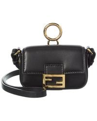 Fendi - Baguette Leather Bag Charm - Lyst