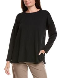 Eileen Fisher - Petite Cozy Brushed Terry Hug Long Box Top - Lyst