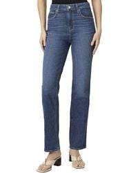 PAIGE - Stella Super High Rise Straight Leg Jean - Lyst