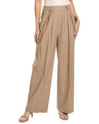 Kenneth Cole - High-Rise Linen-Blend Pant - Lyst