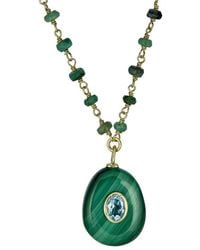 Rachel Reinhardt Jewelry - 14K Over Gemstone Bezel Necklace - Lyst