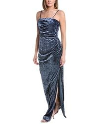 Rene Ruiz - Strapless Velvet Burnout Column Gown - Lyst