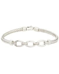 Meshmerise - 0.06 Ct. Tw. Diamond 18K Over Bangle Bracelet - Lyst