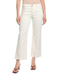 Hudson Jeans - Rosie High-Rise Ecru Wide Leg Ankle Jean - Lyst