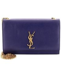 Saint Laurent - Grainy Leather Classic Monogram Crossbody Medium (Authentic Pre-Loved) - Lyst