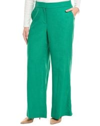 Tahari - Plus Linen-Blend Pant - Lyst