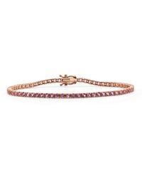 Sabrina Designs - 14k Rose Gold 4.00 Ct. Tw. Pink Sapphire Tennis Bracelet - Lyst