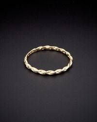 Italian Gold - 14k Braided Ring - Lyst