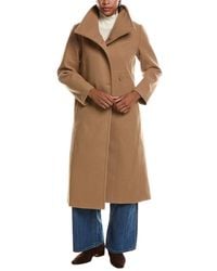 Ellen Tracy - Stand Up Collar Longline Jacket - Lyst