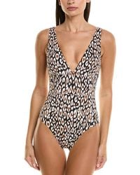 Tommy Bahama - Palm Modern Safari Cat V-Neck One-Piece - Lyst