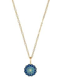 Karma and Luck - Plated Cz Pendant Necklace - Lyst