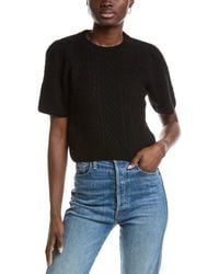 Lilla P - Cropped Cable Alpaca & Wool-Blend Sweater - Lyst