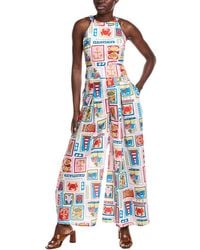 Gracia - Halter Neck Nautical Print Jumpsuit - Lyst