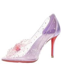 Christian Louboutin - Pvc Jelly Strass 80 Bow Pump (Authentic Pre-Loved) - Lyst