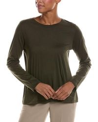 Eileen Fisher - Round Neck T-Shirt - Lyst